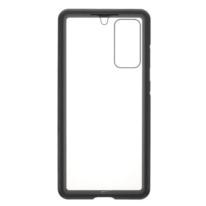 For Samsung Galaxy S20 FE 4G/5G/S20 Lite/S20 FE 2022 Double-sided Tempered Glass + Magnetic Metal Frame Phone Case