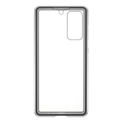 For Samsung Galaxy S20 FE 4G/5G/S20 Lite/S20 FE 2022 Double-sided Tempered Glass + Magnetic Metal Frame Phone Case