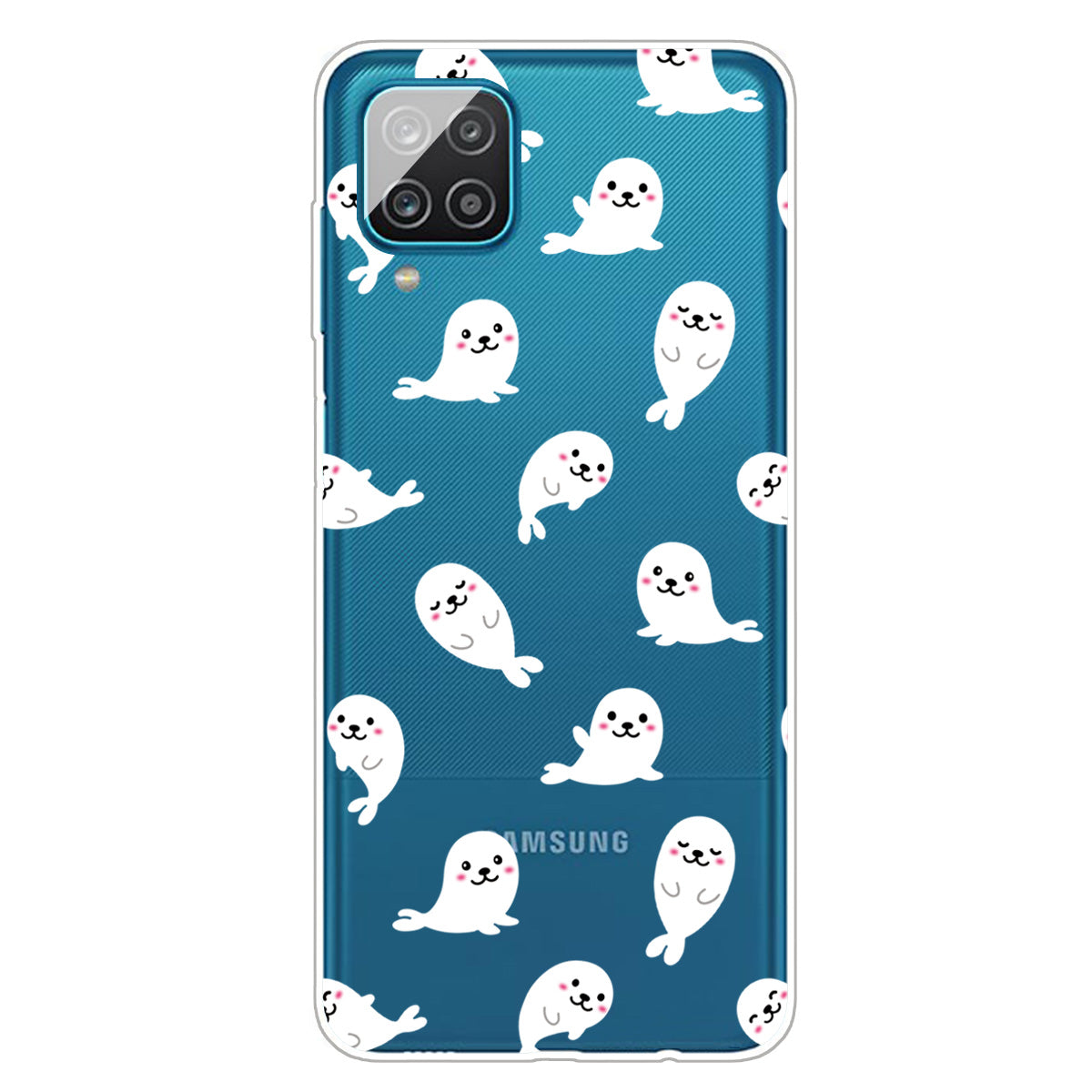 For Samsung Galaxy A12 Pattern Printing TPU Phone Protective Cover