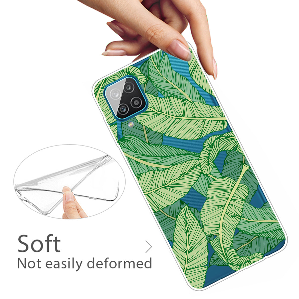 For Samsung Galaxy A12 Pattern Printing TPU Phone Protective Cover