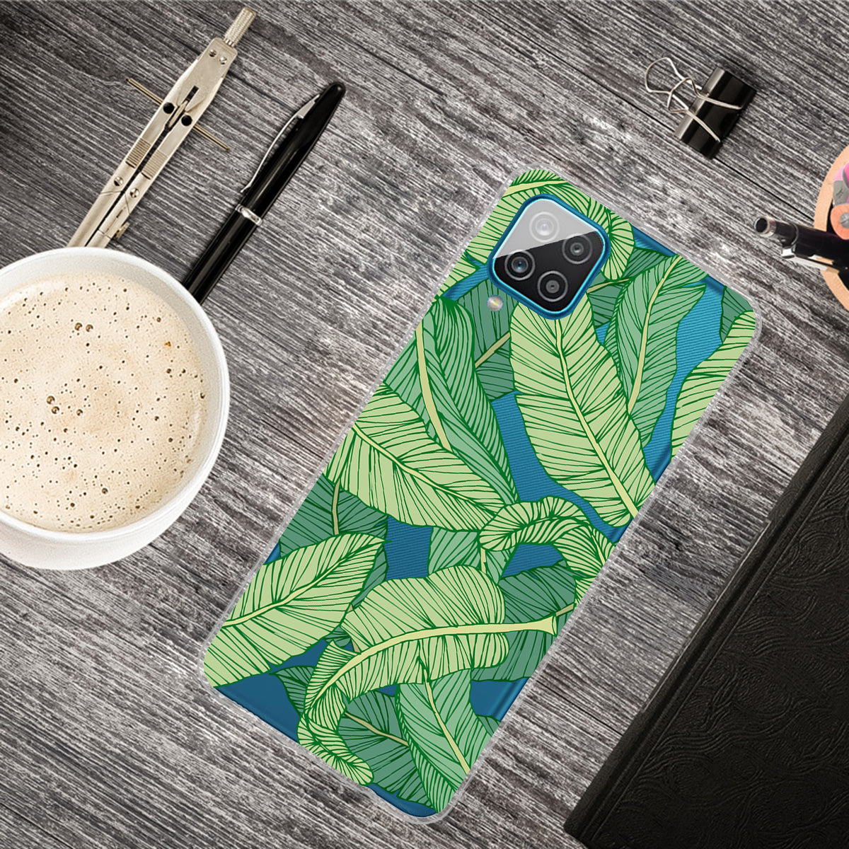 For Samsung Galaxy A12 Pattern Printing TPU Phone Protective Cover