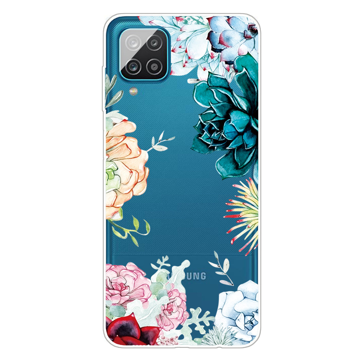 For Samsung Galaxy A12 Pattern Printing TPU Phone Protective Cover