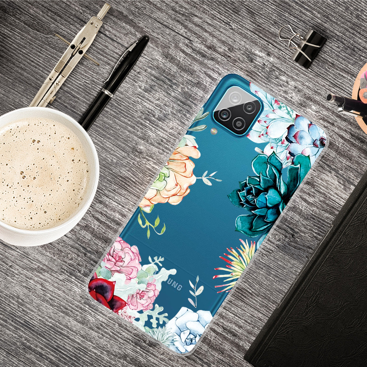 For Samsung Galaxy A12 Pattern Printing TPU Phone Protective Cover