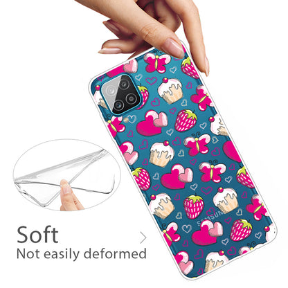For Samsung Galaxy A12 Pattern Printing TPU Phone Protective Cover