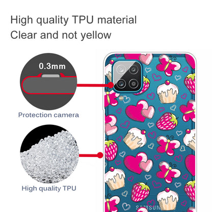 For Samsung Galaxy A12 Pattern Printing TPU Phone Protective Cover