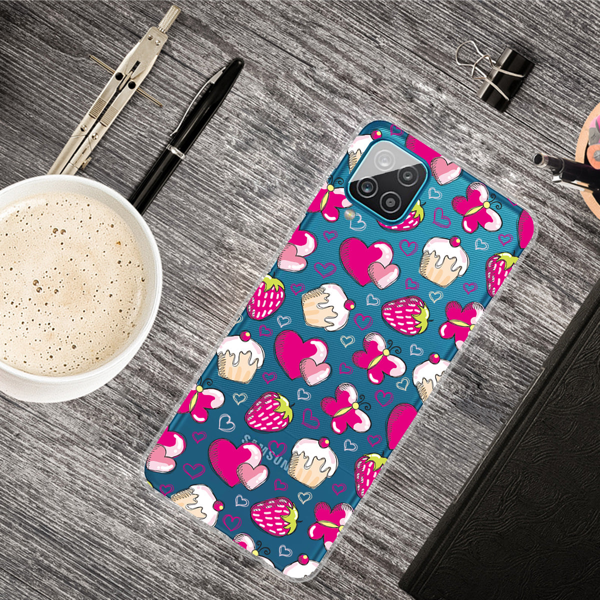 For Samsung Galaxy A12 Pattern Printing TPU Phone Protective Cover