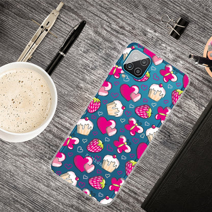 For Samsung Galaxy A12 Pattern Printing TPU Phone Protective Cover