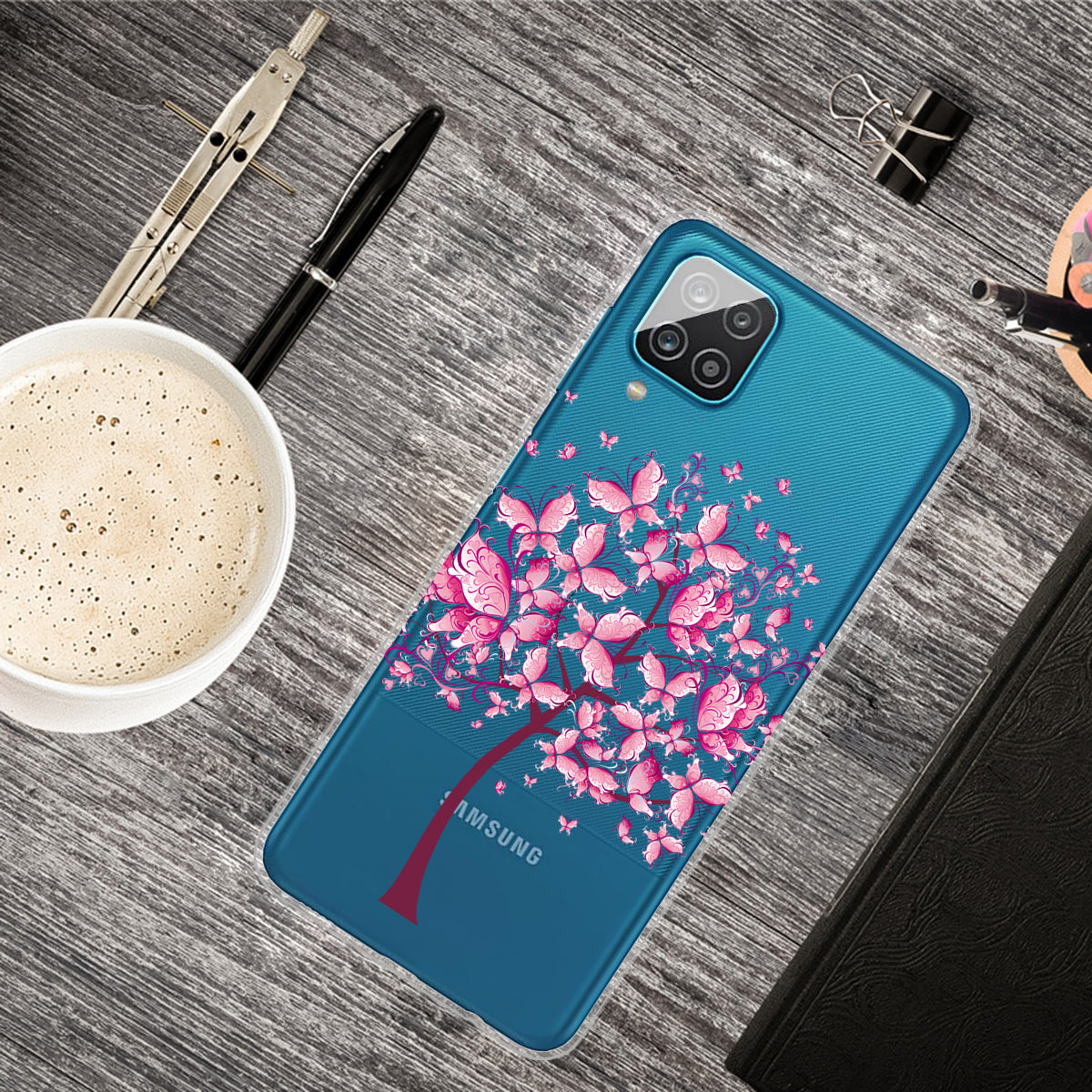 For Samsung Galaxy A12 Pattern Printing TPU Phone Protective Cover