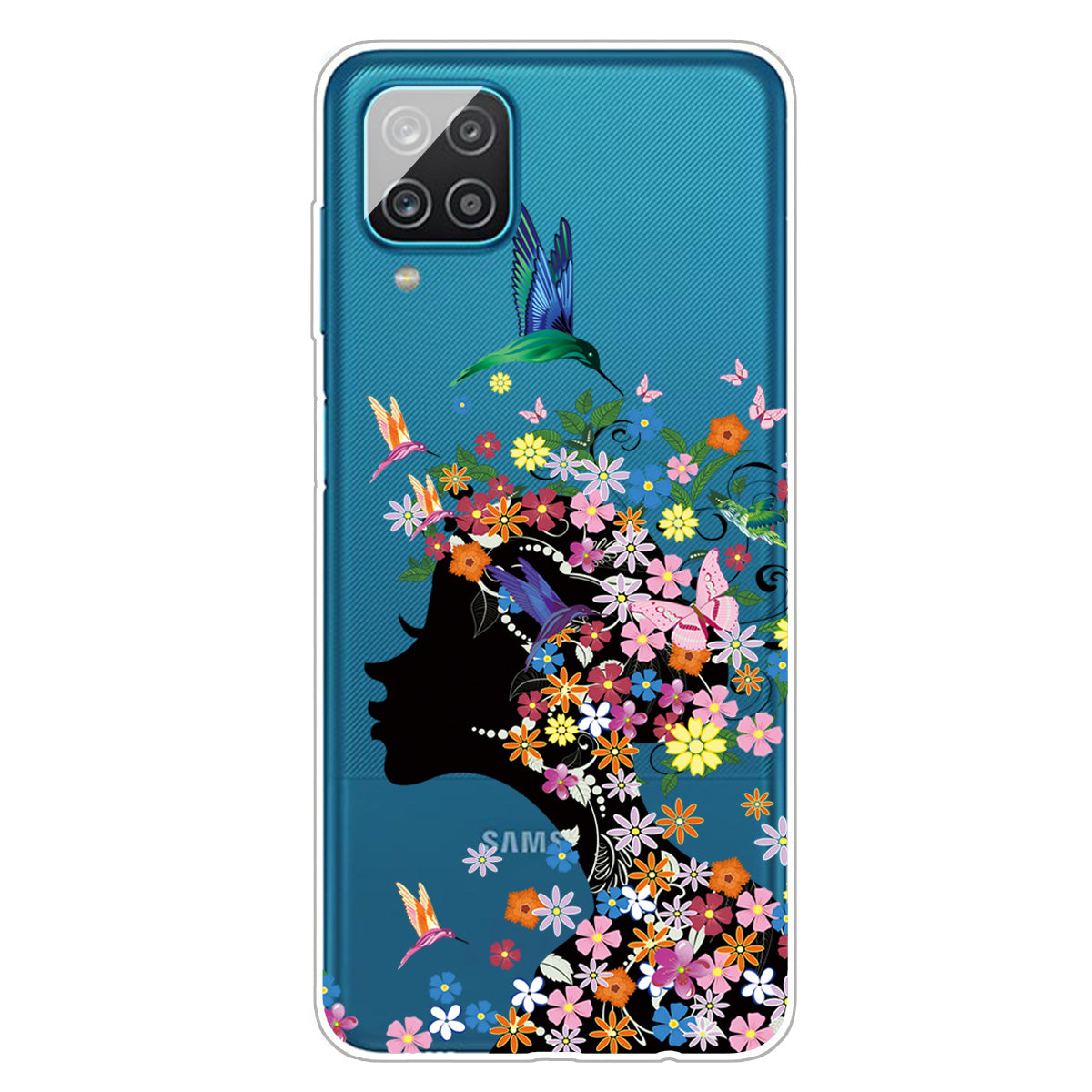 For Samsung Galaxy A12 Pattern Printing TPU Phone Protective Cover