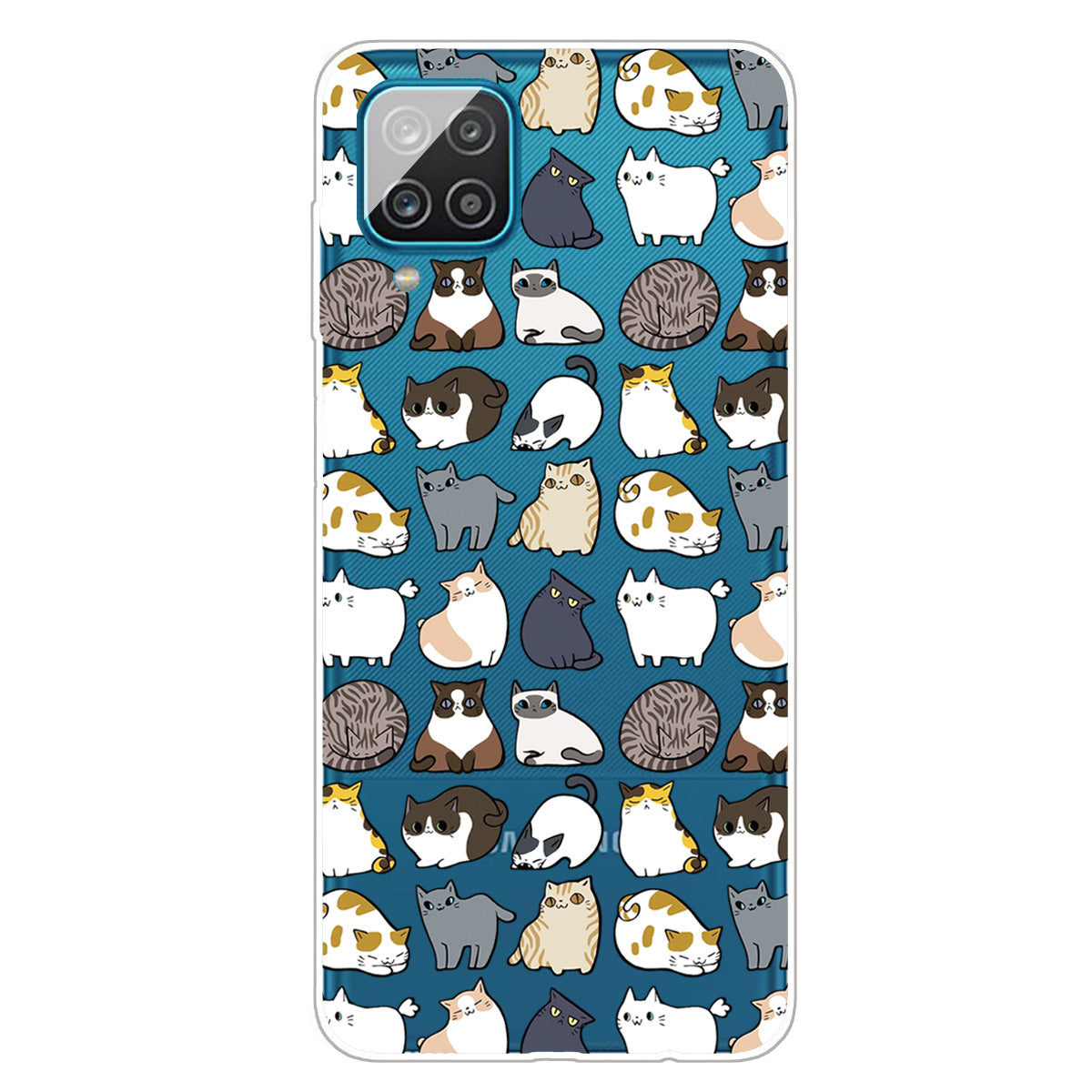 For Samsung Galaxy A12 Pattern Printing TPU Phone Protective Cover
