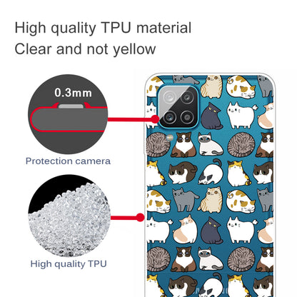 For Samsung Galaxy A12 Pattern Printing TPU Phone Protective Cover