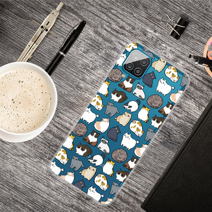 For Samsung Galaxy A12 Pattern Printing TPU Phone Protective Cover