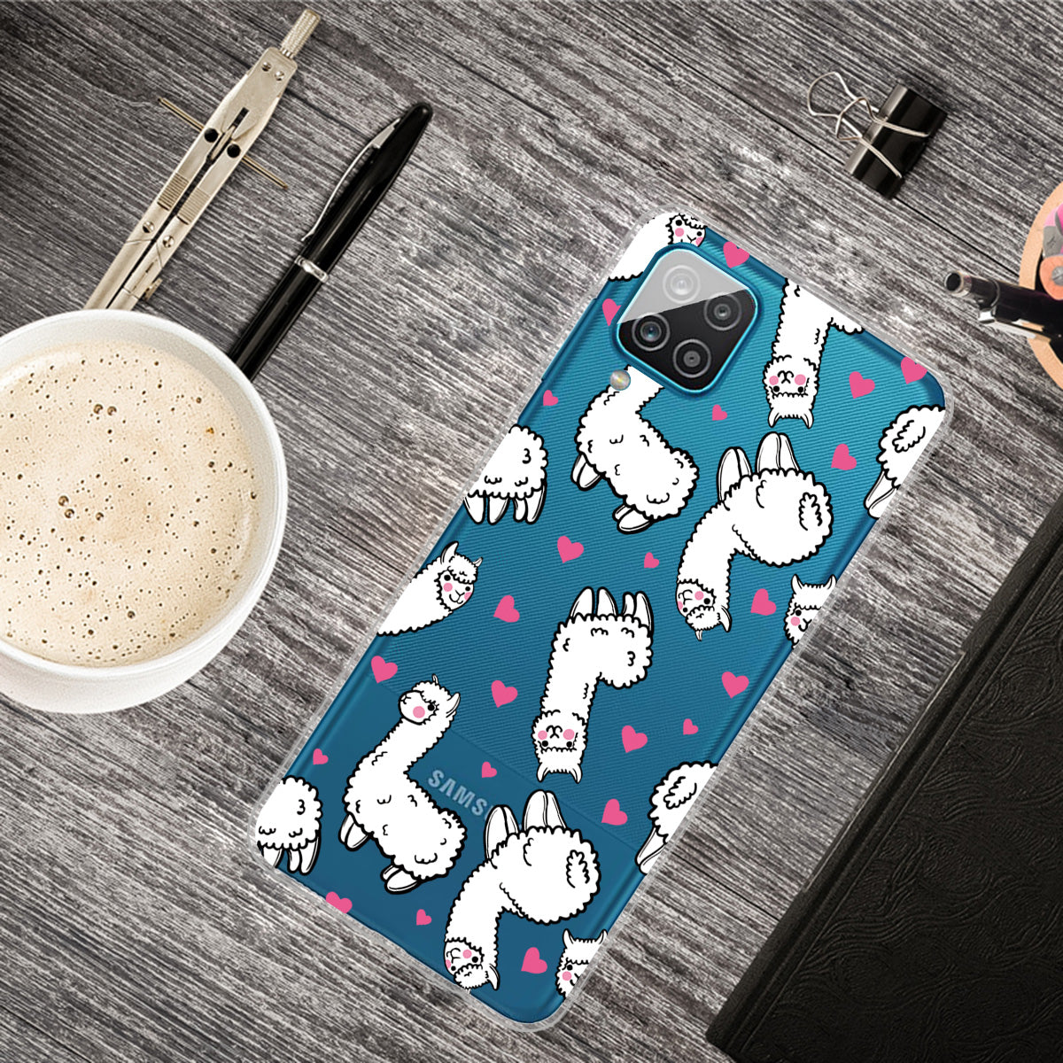 For Samsung Galaxy A12 Pattern Printing TPU Phone Protective Cover