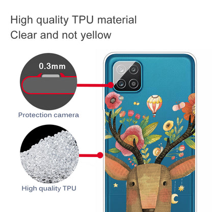 For Samsung Galaxy A12 Pattern Printing TPU Phone Protective Cover