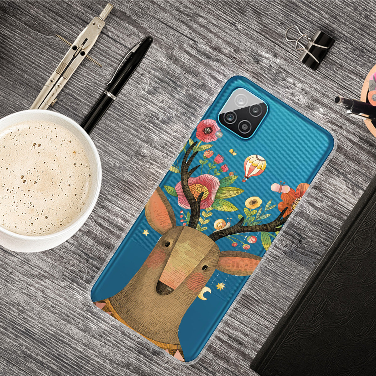 For Samsung Galaxy A12 Pattern Printing TPU Phone Protective Cover