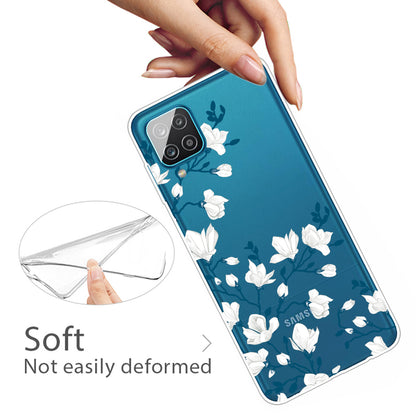 For Samsung Galaxy A12 Pattern Printing TPU Phone Protective Cover