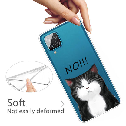 For Samsung Galaxy A12 Pattern Printing TPU Phone Protective Cover