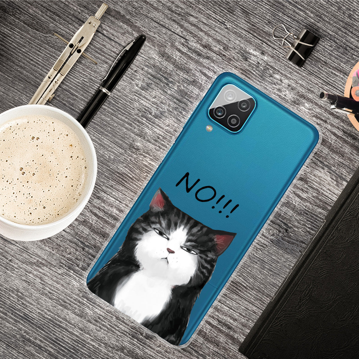 For Samsung Galaxy A12 Pattern Printing TPU Phone Protective Cover