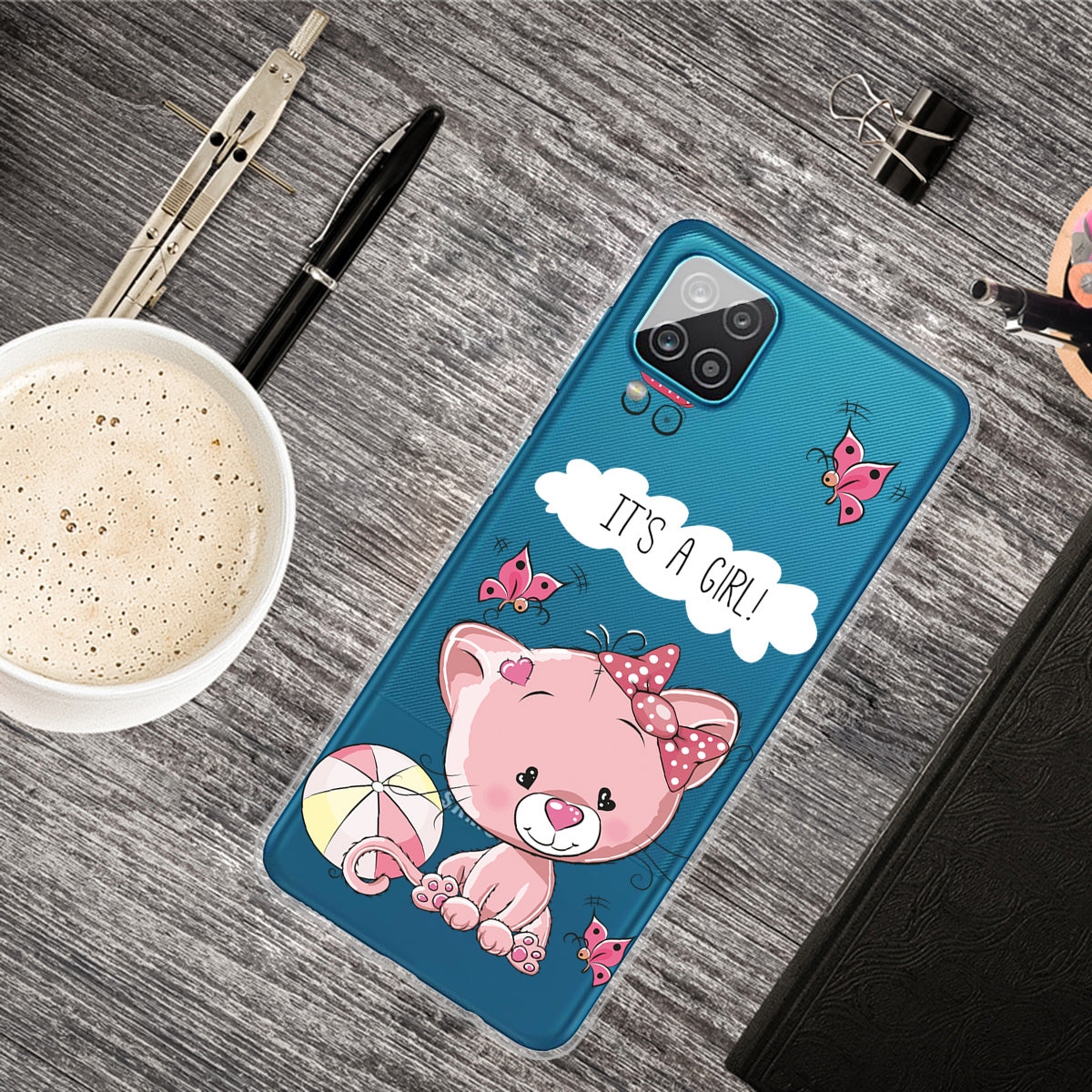For Samsung Galaxy A12 Pattern Printing TPU Phone Protective Cover