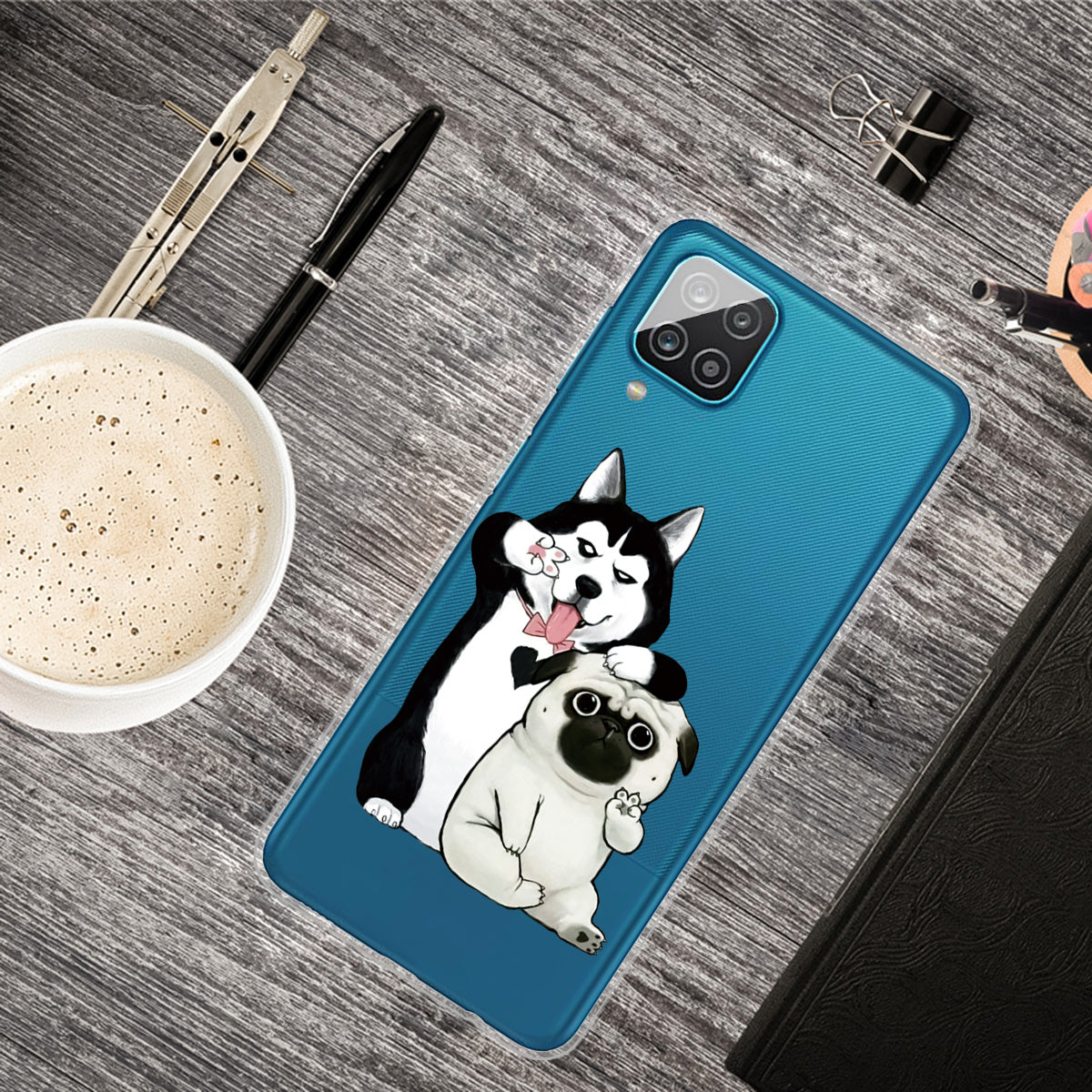 For Samsung Galaxy A12 Pattern Printing TPU Phone Protective Cover