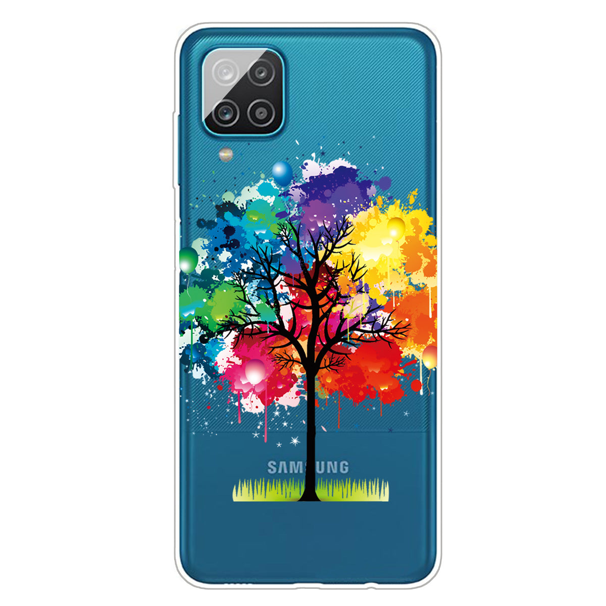 For Samsung Galaxy A12 Pattern Printing TPU Phone Protective Cover