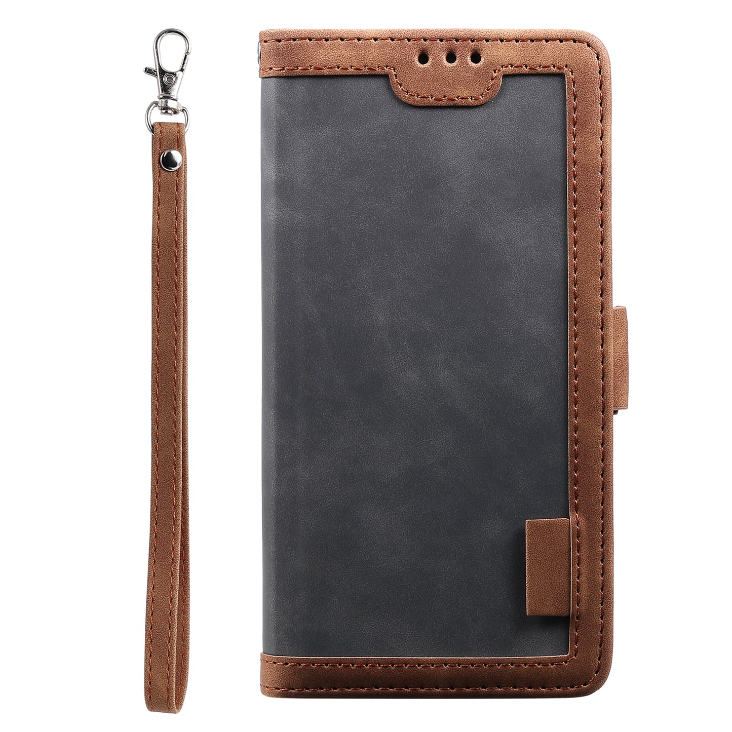 Retro Style Splicing Leather Cover for Samsung Galaxy S21 4G/5G Wallet Case