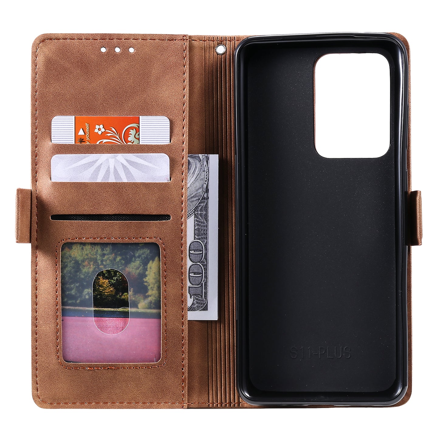 Retro Style Splicing Leather Cover for Samsung Galaxy S21 Ultra 5G Stand Case with Lanyard