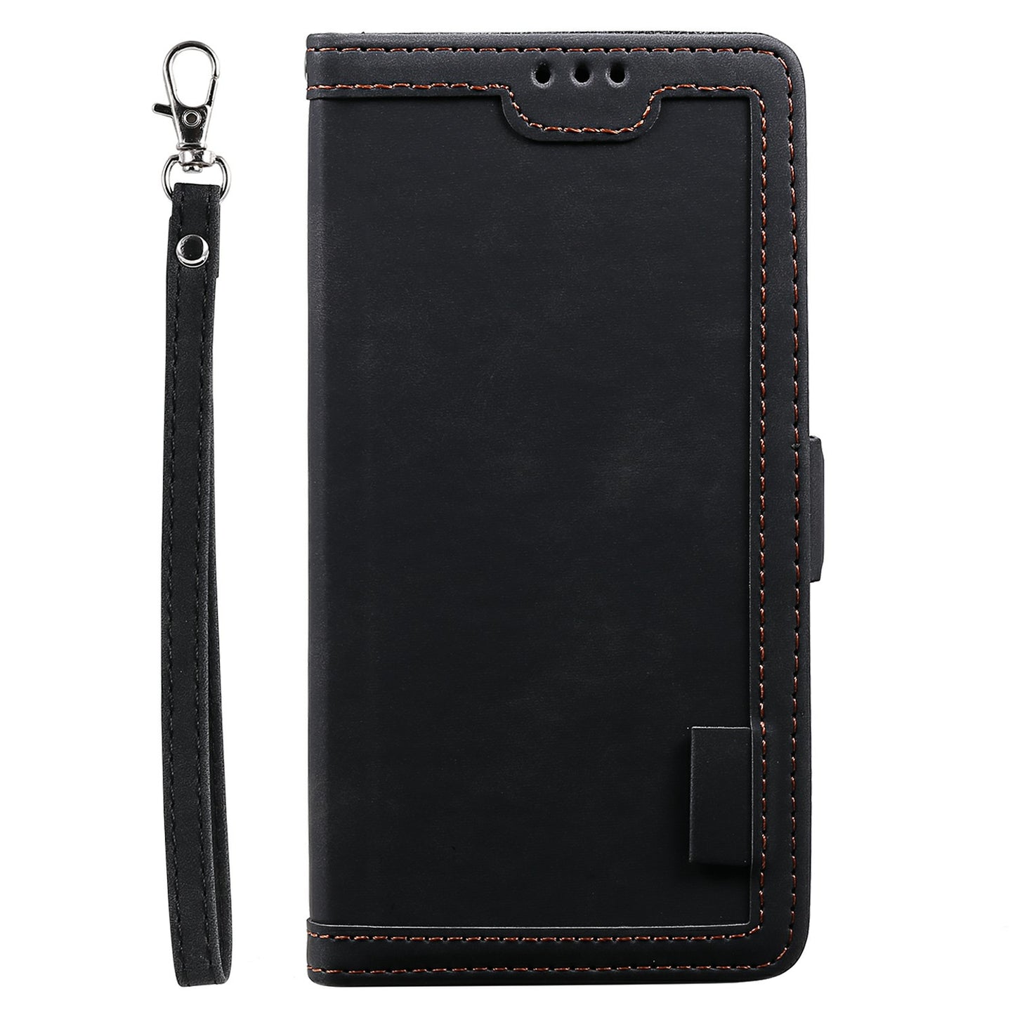 Retro Style Splicing Leather Cover for Samsung Galaxy S21 Ultra 5G Stand Case with Lanyard