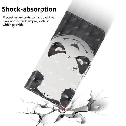 For Samsung Galaxy A12 Leather Case Magnetic Closure Wallet Case with Stand and Strap Pattern Printed Flip Cover