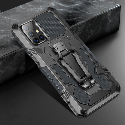 Metal + Plastic + TPU Hybrid Back Flip Cover with Kickstand for Samsung Galaxy M51