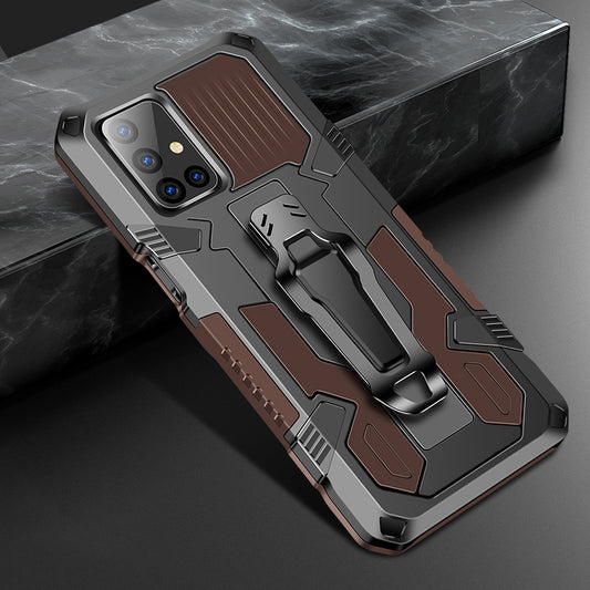 Metal + Plastic + TPU Hybrid Back Flip Cover with Kickstand for Samsung Galaxy M51