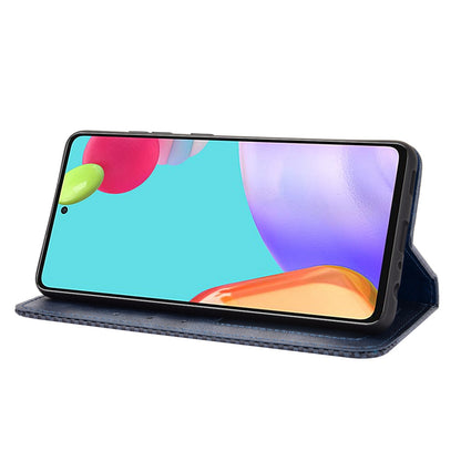 Retro Style Wallet Stand Auto-absorbed Leather Phone Case for Samsung Galaxy A52 4G/5G / A52s 5G