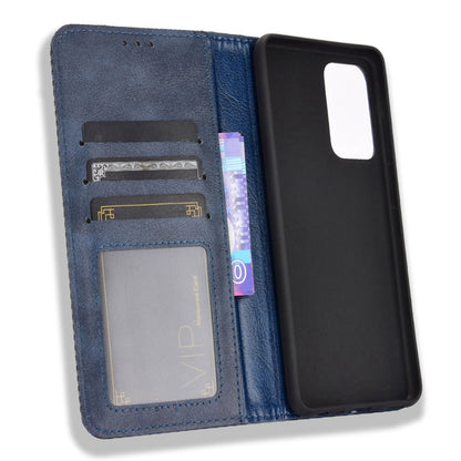 Retro Style Wallet Stand Auto-absorbed Leather Phone Case for Samsung Galaxy A52 4G/5G / A52s 5G