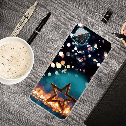 For Samsung Galaxy A12 Phone Case Pattern Printing Flexible Non-slip Protective Phone Cover