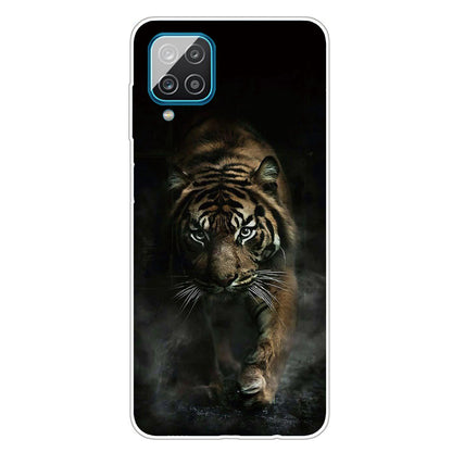 For Samsung Galaxy A12 Phone Case Pattern Printing Flexible Non-slip Protective Phone Cover
