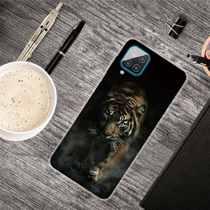 For Samsung Galaxy A12 Phone Case Pattern Printing Flexible Non-slip Protective Phone Cover