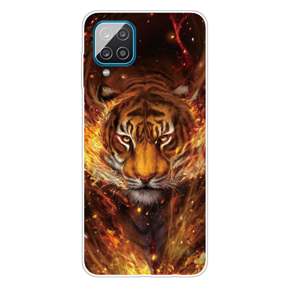For Samsung Galaxy A12 Phone Case Pattern Printing Flexible Non-slip Protective Phone Cover