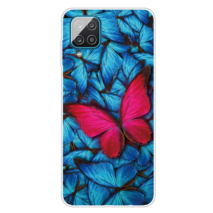 For Samsung Galaxy A12 Phone Case Pattern Printing Flexible Non-slip Protective Phone Cover
