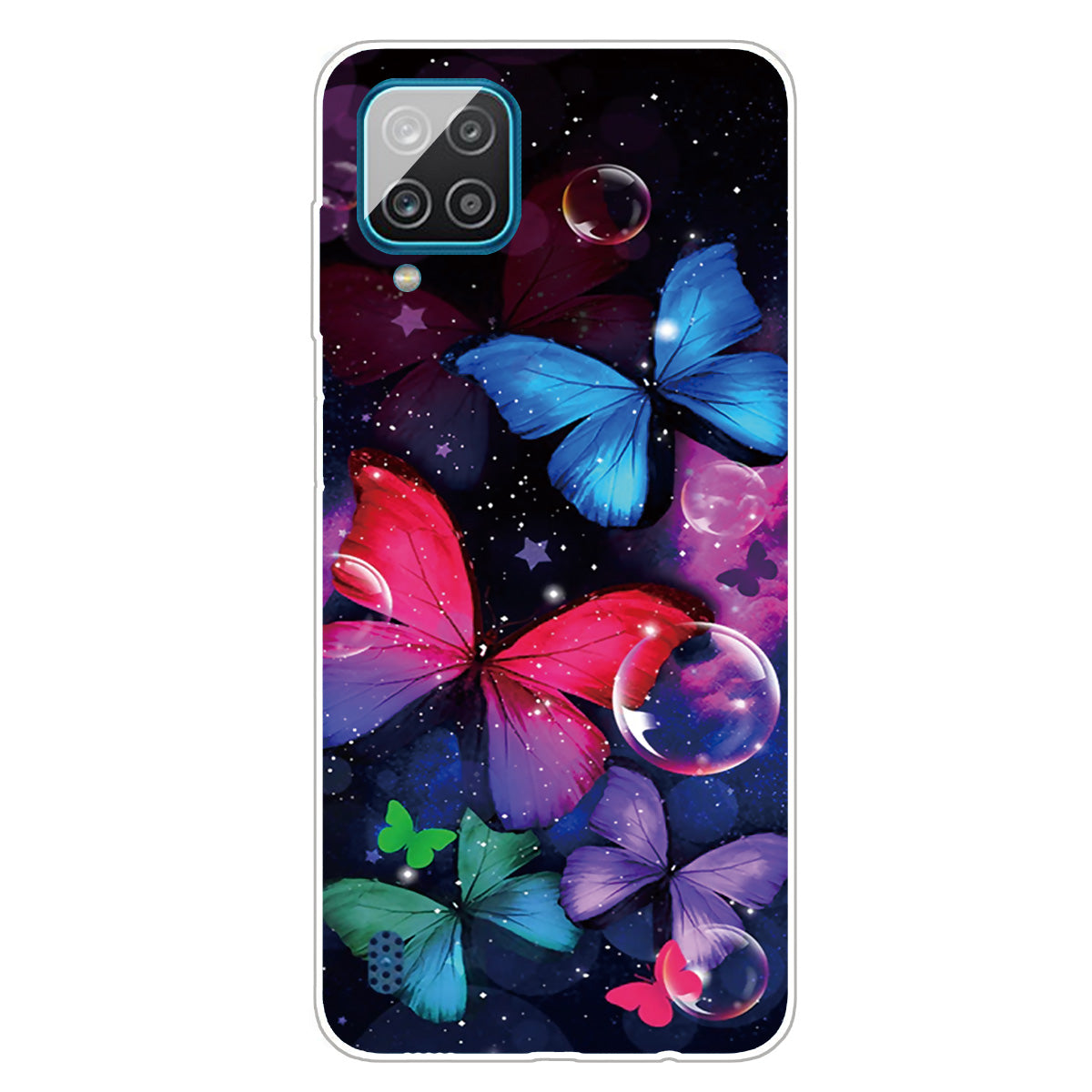 For Samsung Galaxy A12 Phone Case Pattern Printing Flexible Non-slip Protective Phone Cover