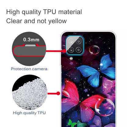 For Samsung Galaxy A12 Phone Case Pattern Printing Flexible Non-slip Protective Phone Cover