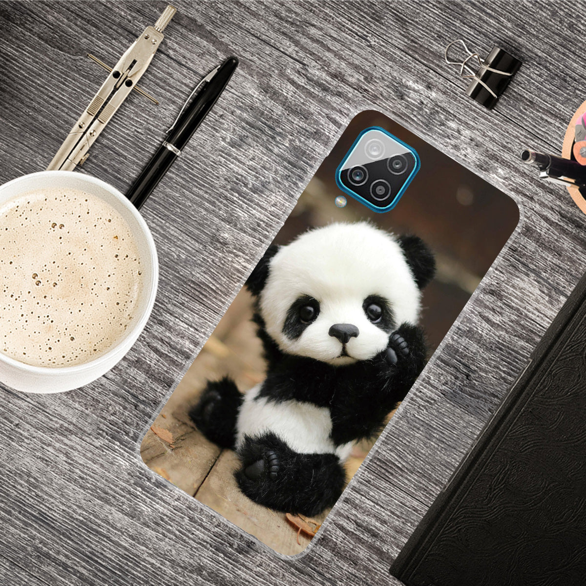 For Samsung Galaxy A12 Phone Case Pattern Printing Flexible Non-slip Protective Phone Cover