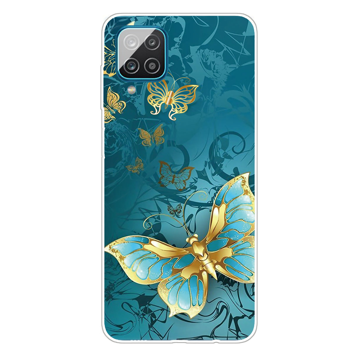 For Samsung Galaxy A12 Phone Case Pattern Printing Flexible Non-slip Protective Phone Cover