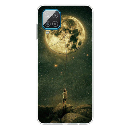 For Samsung Galaxy A12 Phone Case Pattern Printing Flexible Non-slip Protective Phone Cover