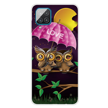 For Samsung Galaxy A12 Phone Case Pattern Printing Flexible Non-slip Protective Phone Cover