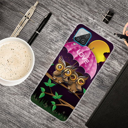 For Samsung Galaxy A12 Phone Case Pattern Printing Flexible Non-slip Protective Phone Cover
