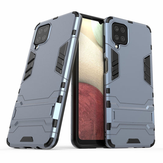 2 in 1 Kickstand Plastic + TPU Hybrid Mobile Phone Case Cover for Samsung Galaxy A12