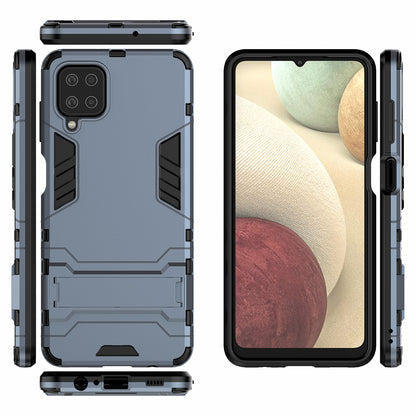 2 in 1 Kickstand Plastic + TPU Hybrid Mobile Phone Case Cover for Samsung Galaxy A12