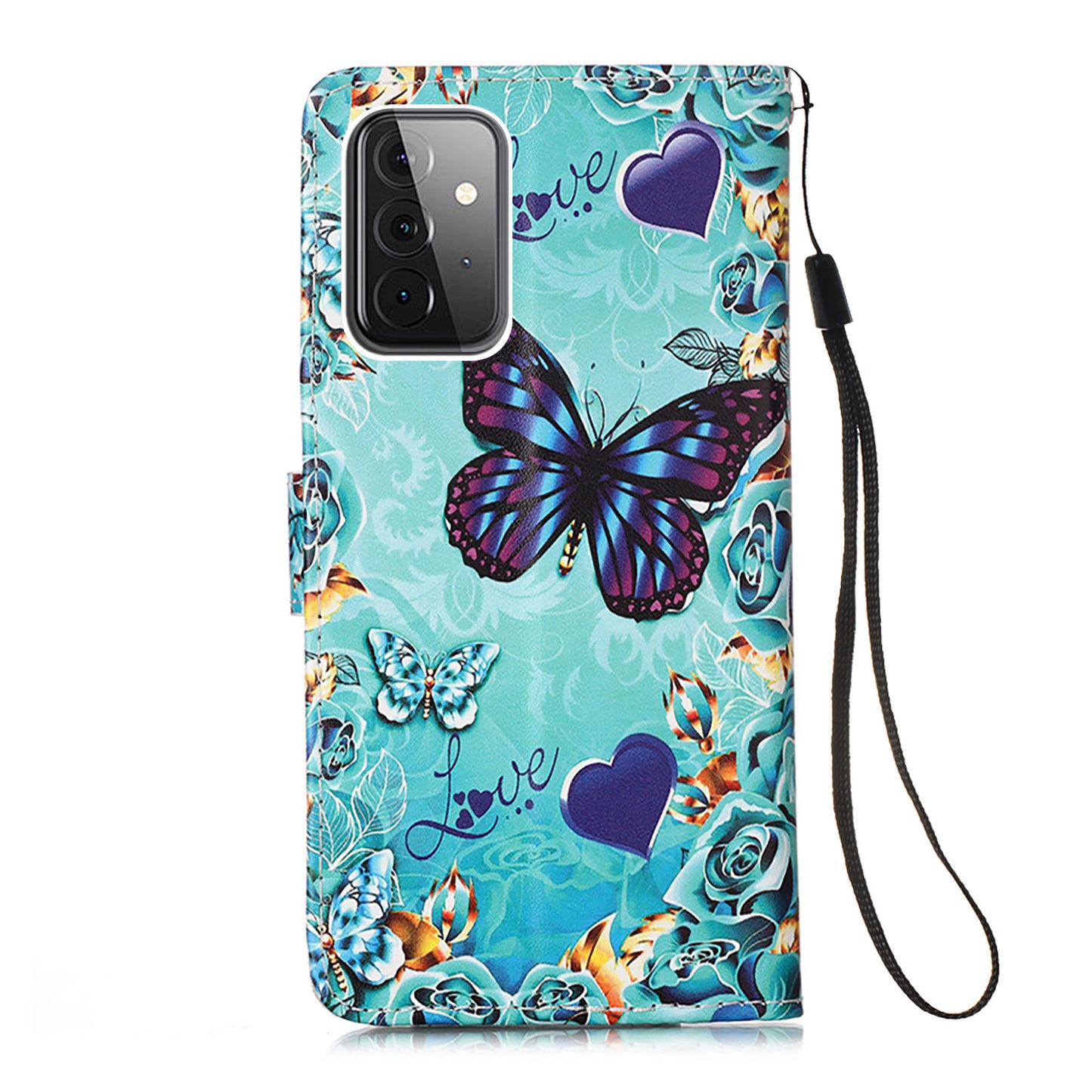 Pattern Printing Leather Wallet Stand Cover Case for Samsung Galaxy A52 4G/5G / A52s 5G
