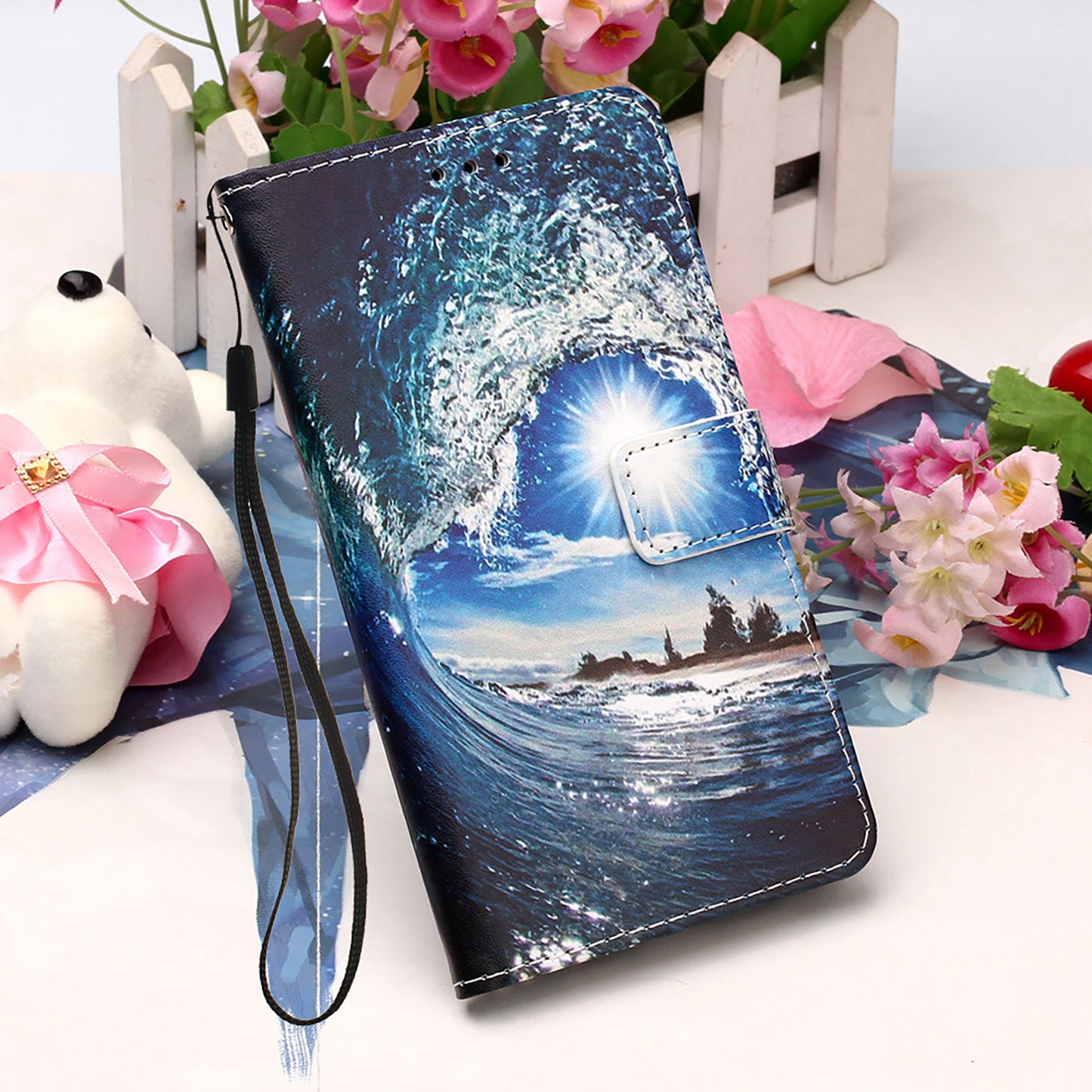 Pattern Printing Leather Wallet Stand Cover Case for Samsung Galaxy A52 4G/5G / A52s 5G
