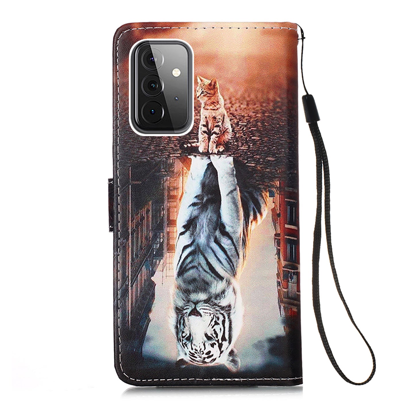 Pattern Printing Leather Wallet Stand Cover Case for Samsung Galaxy A52 4G/5G / A52s 5G